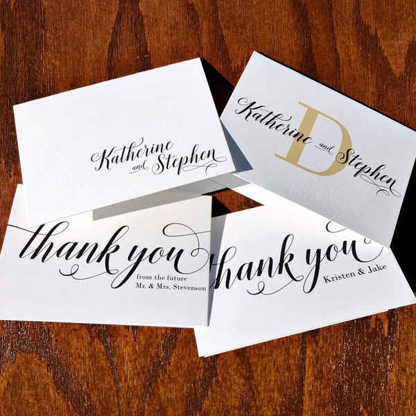 Thank You from the New or Future Mr. and Mrs. Bridal Shower Cards