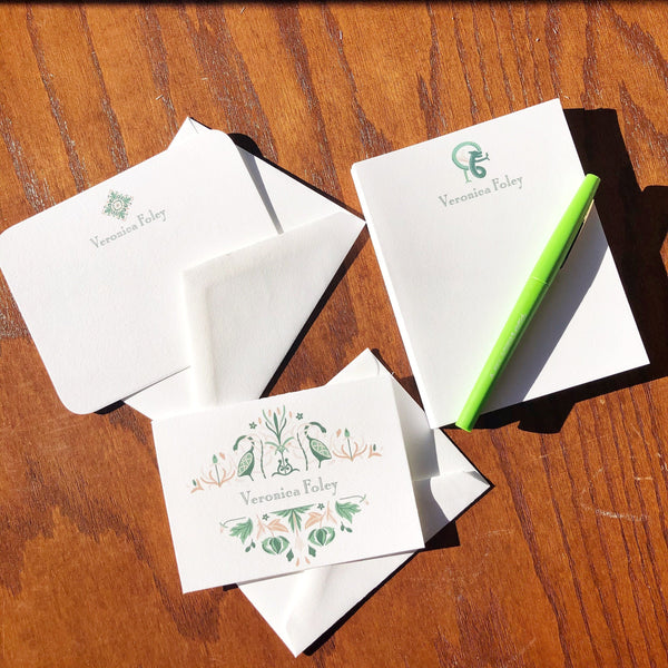 Personalized Irish Note Cards or Note Pads / Celtic Stationery