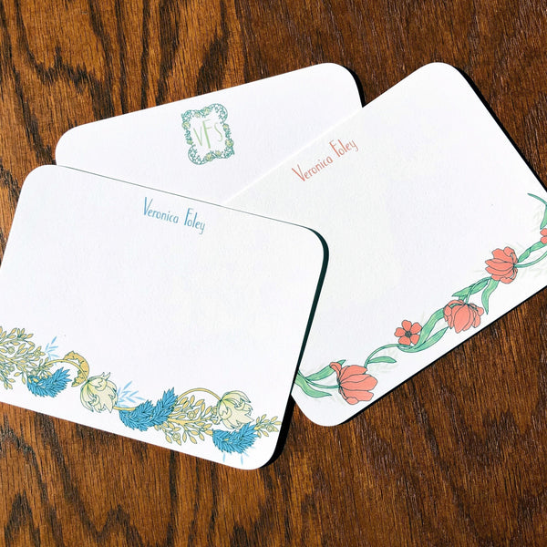 Floral Stationery for Women, William Morris Inspired