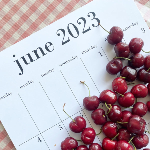 2024 calendar through June 2025 11x17 for wall or fridge