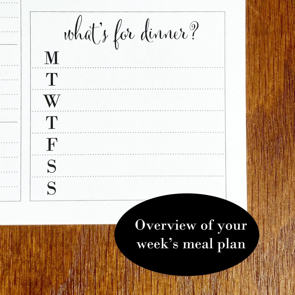 Weekly Planner Pad, Agenda Docket
