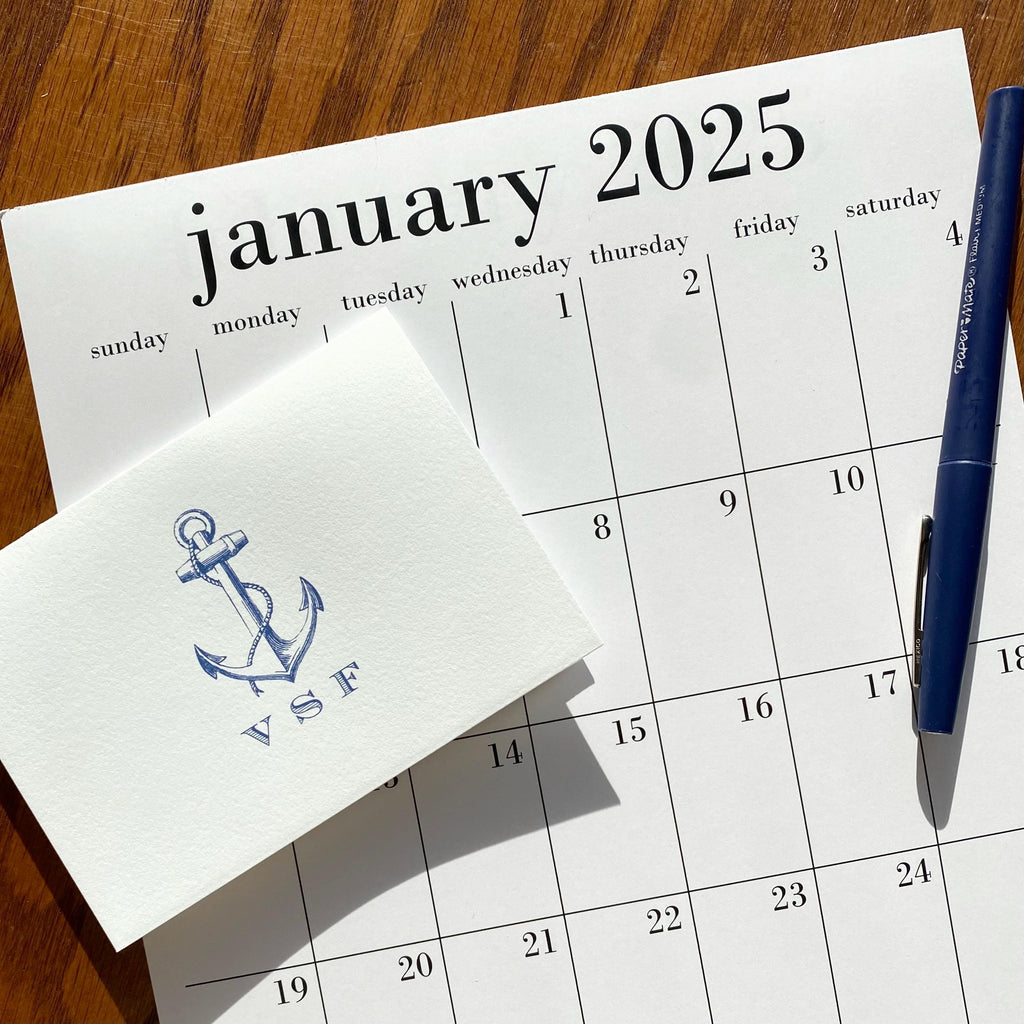 SMALL 8.5x11 wall calendar 2025 - 2026 with option to add magnet