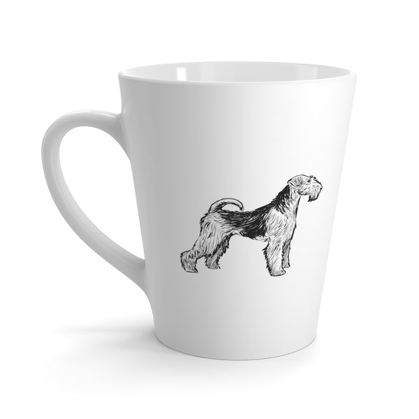 Airedale Dog Breed Latte Mug