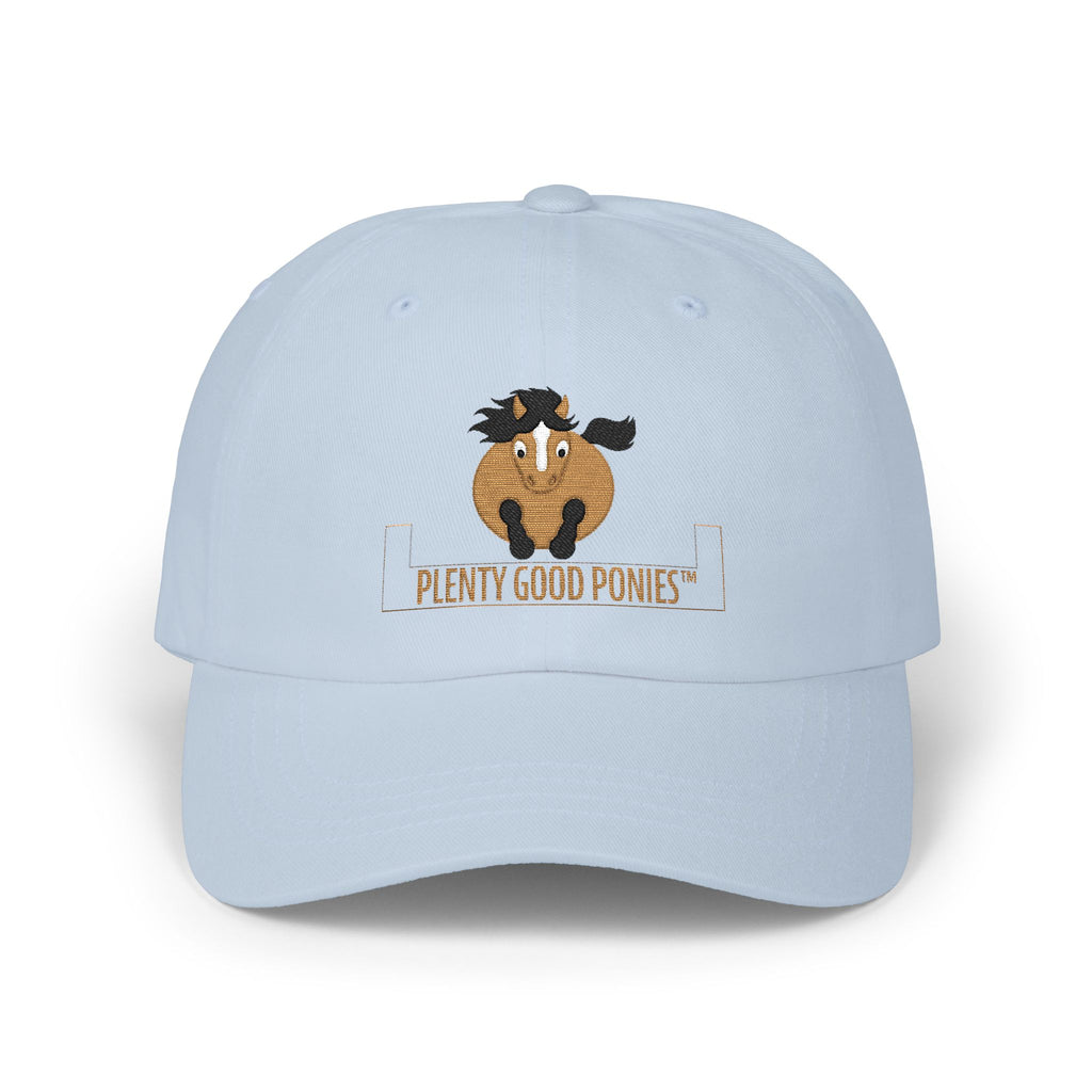 Dad Cap • Cute Pony Embroidered "Plenty Good Ponies" Baseball Hat