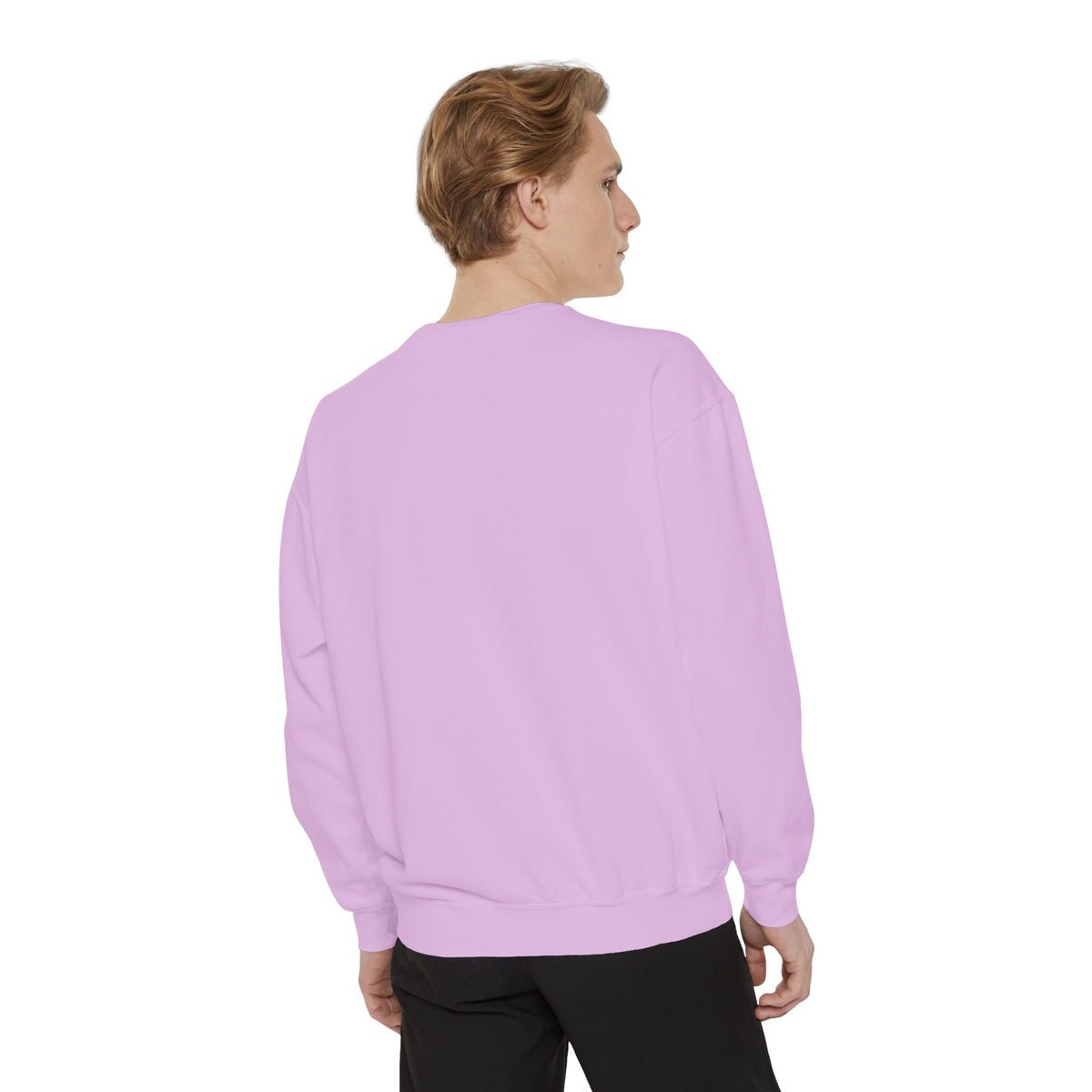 Minimal White Sweatshirt with Subtle Monogram Pocket Graphic