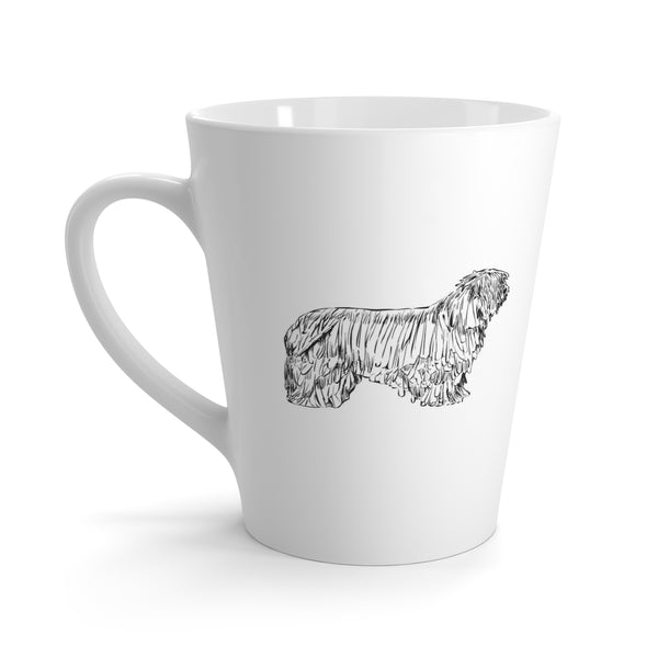 Komondor or Puli Dog Breed Latte Mug