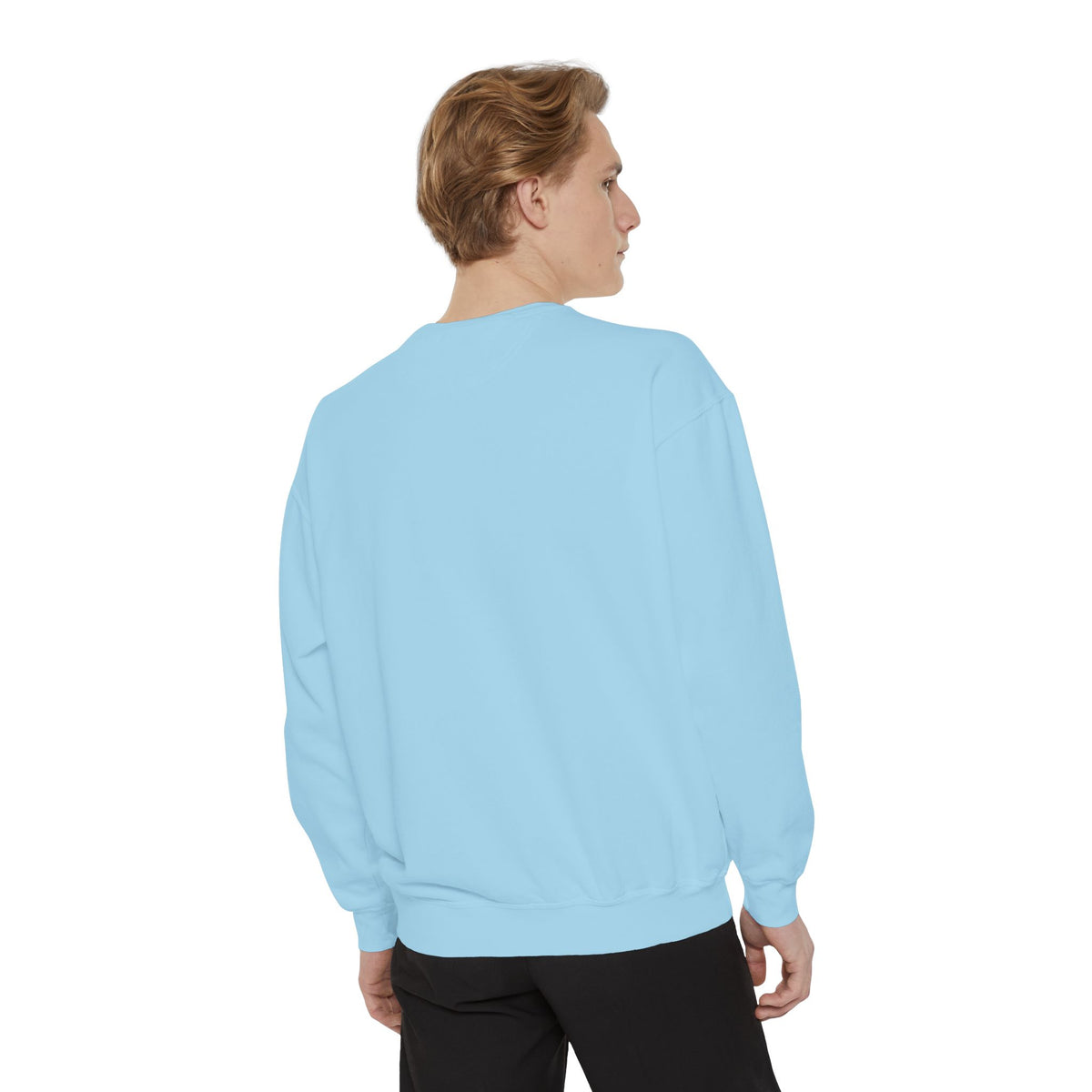 Minimal White Sweatshirt with Subtle Monogram Pocket Graphic