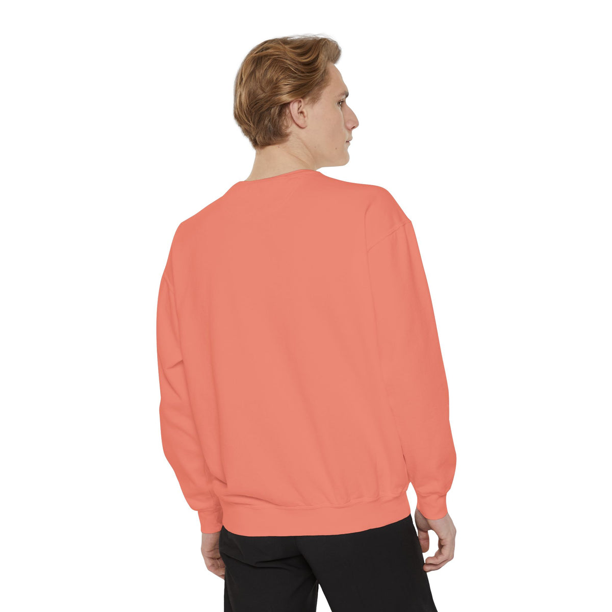 Minimal White Sweatshirt with Subtle Monogram Pocket Graphic