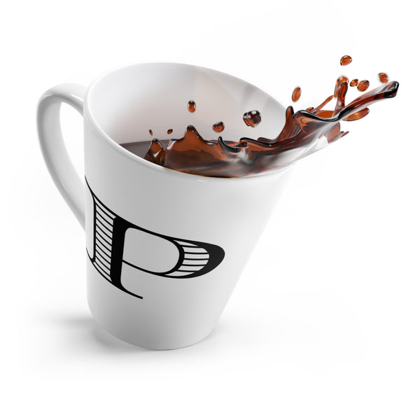 Letter P Tiger Mug with Initial
