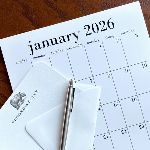 SMALL 8.5x11 wall calendar 2026 - 2027 with option to add magnet