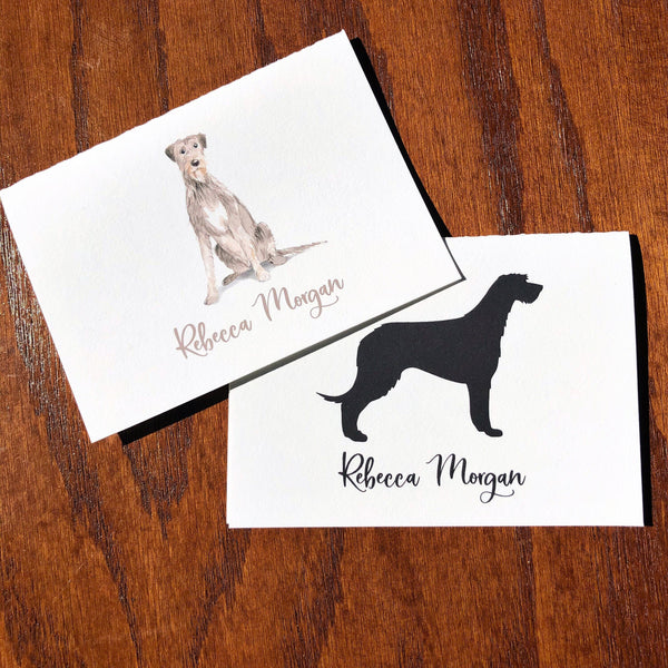 Personalized Irish Wolfhound Note Cards