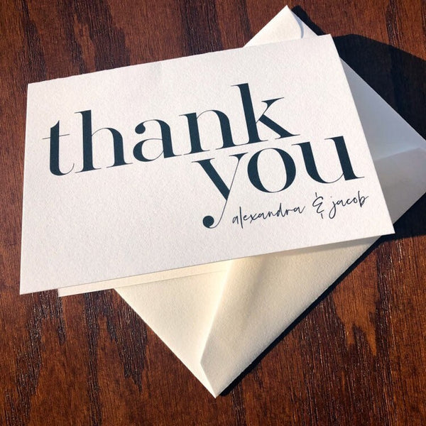 Thank You from the New or Future Mr. and Mrs. Bridal Shower Cards