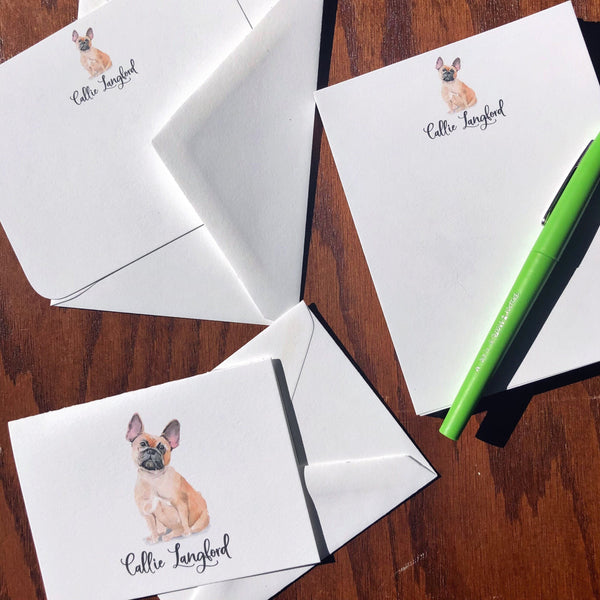 Personalized French Bulldog Cards