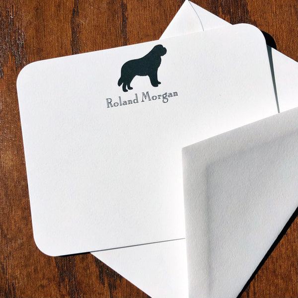 Personalized Saint Bernard Note Cards