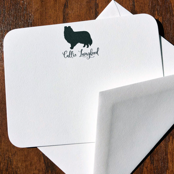 Personalized Shetland Sheepdog (Sheltie) Note Cards