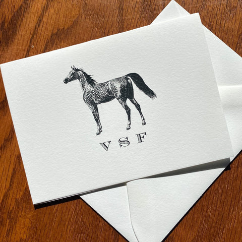 Personalized Arabian Horse Note Cards