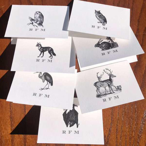 Personalized Fox Note Cards Fine Stationery