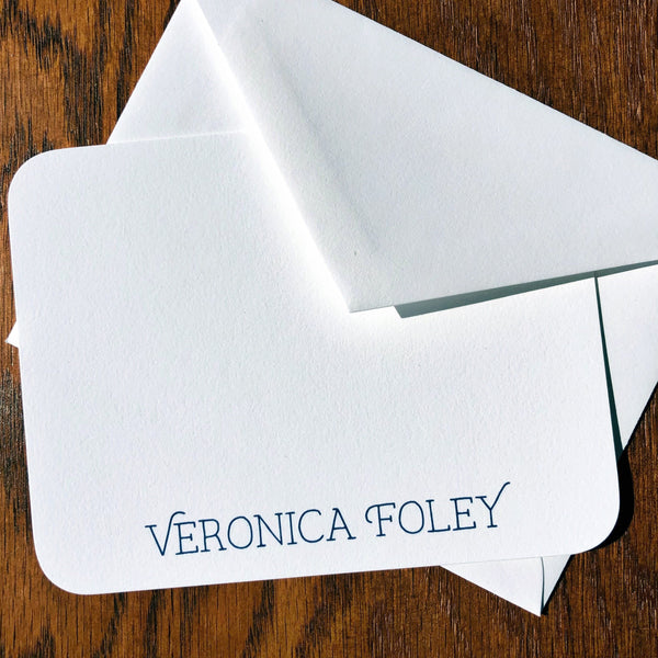 100% Cotton Vivacious Personalized correspondence cards