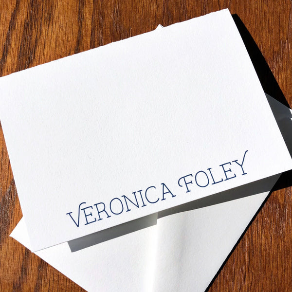 100% Cotton Vivacious Personalized correspondence cards