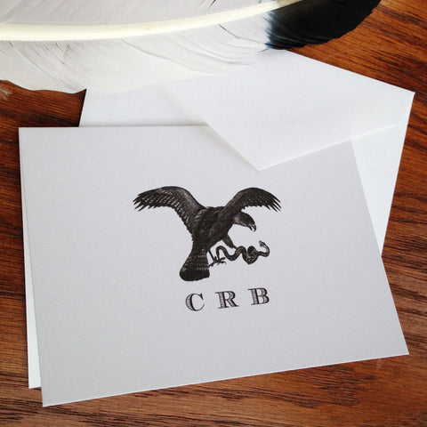 Personalized Hawk Stationery for Men