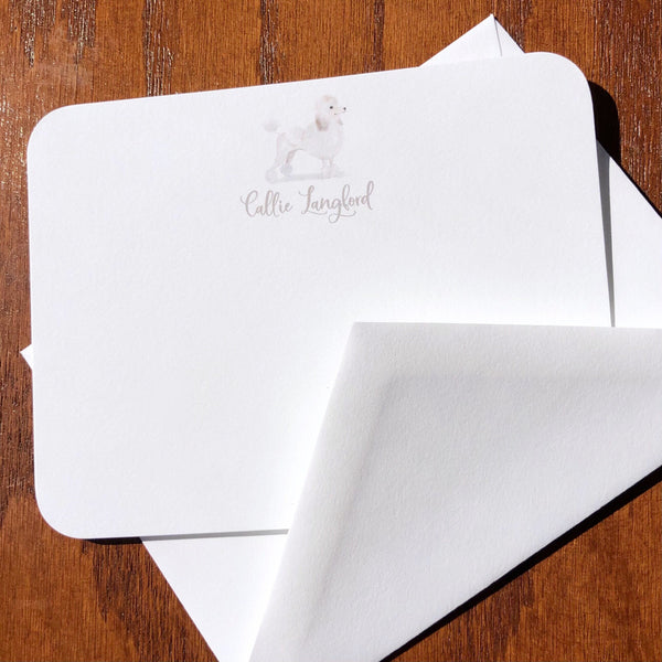 Personalized Poodle Cards