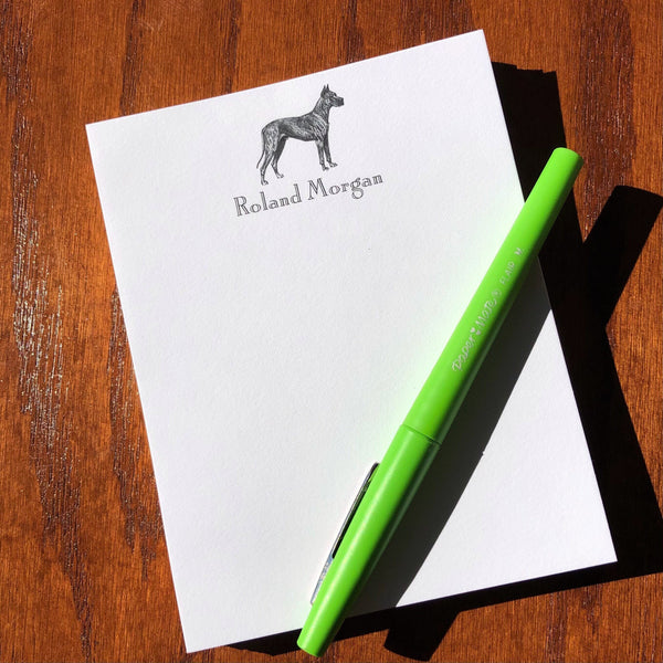 Personalized Great Dane Note Cards