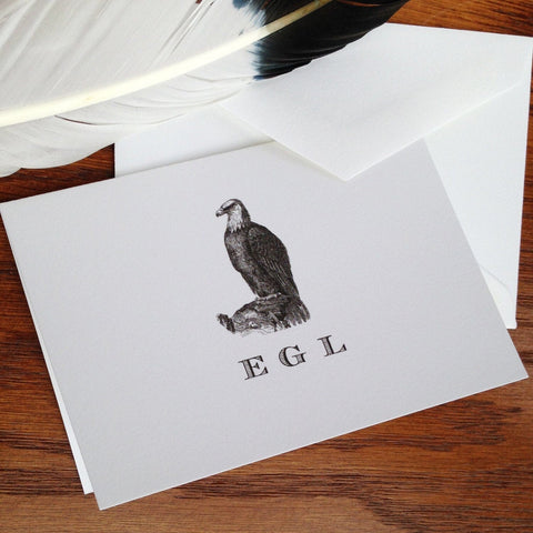 Eagle Monogrammed or Personalized Stationery for Men