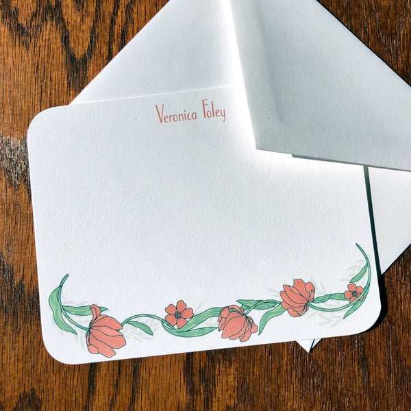 Floral Stationery for Women, William Morris Inspired