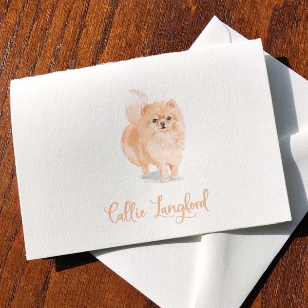 Personalized Pomeranian Cards