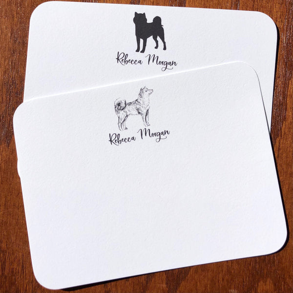 Personalized Shiba Inu Note Cards