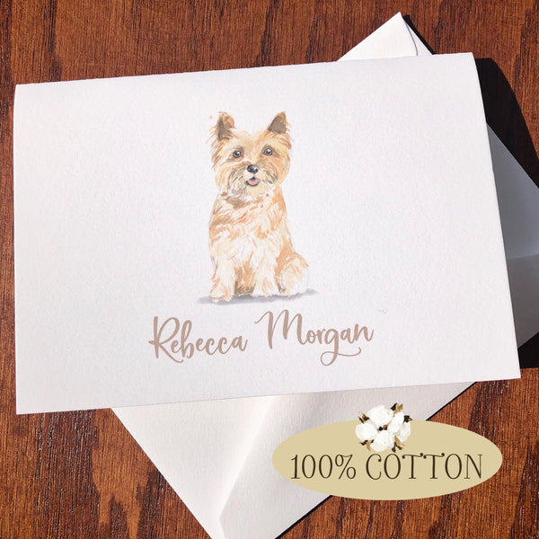 Personalized Cairn Terrier Note Cards
