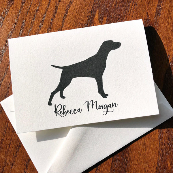 Personalized German Shorthaired Pointer Dog Note Cards or Note Pads