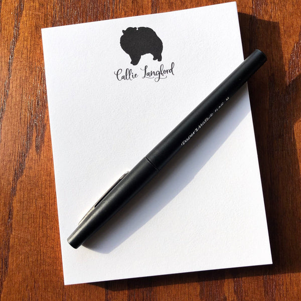 Personalized Flat Coated Retriever Note Cards