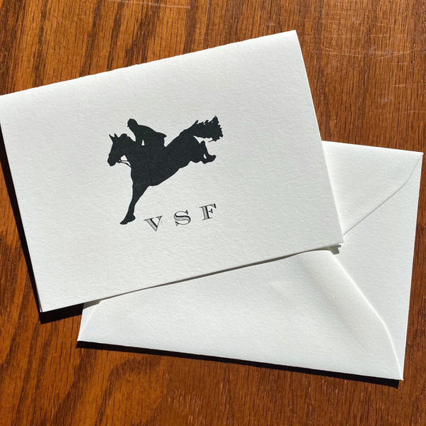 Personalized Horse Stationery with Jumper
