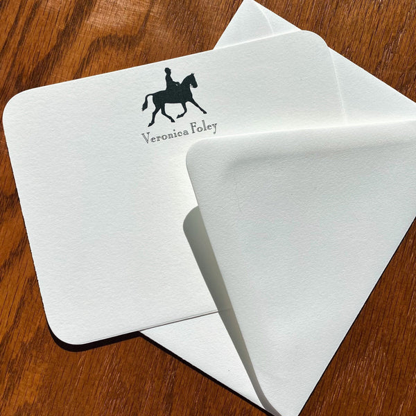 Personalized Dressage Horse Stationery