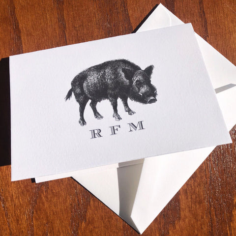 Personalized Warthog Stationery