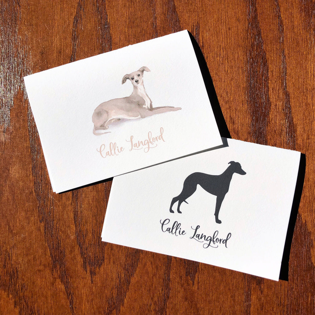 Personalized Italian Greyhound Cards