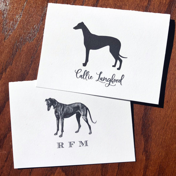 Personalized Greyhound Stationery