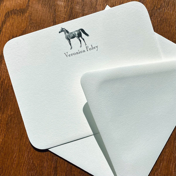 Personalized Arabian Horse Note Cards