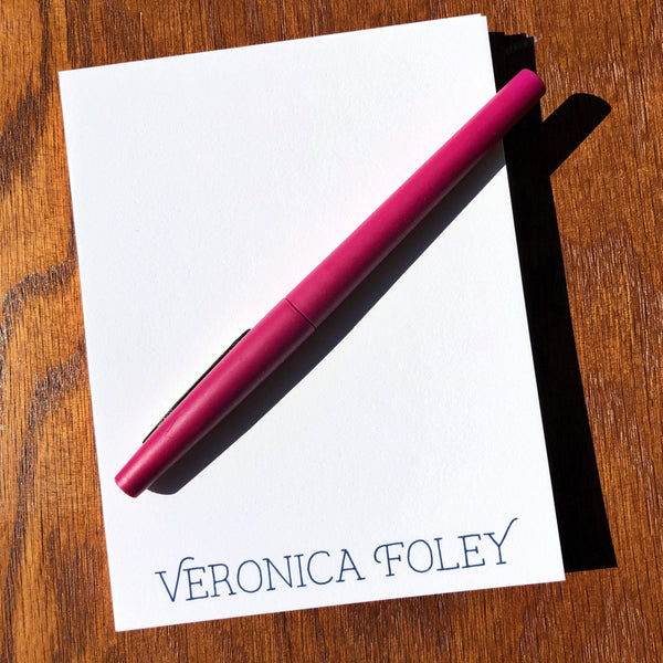 100% Cotton Vivacious Personalized correspondence cards