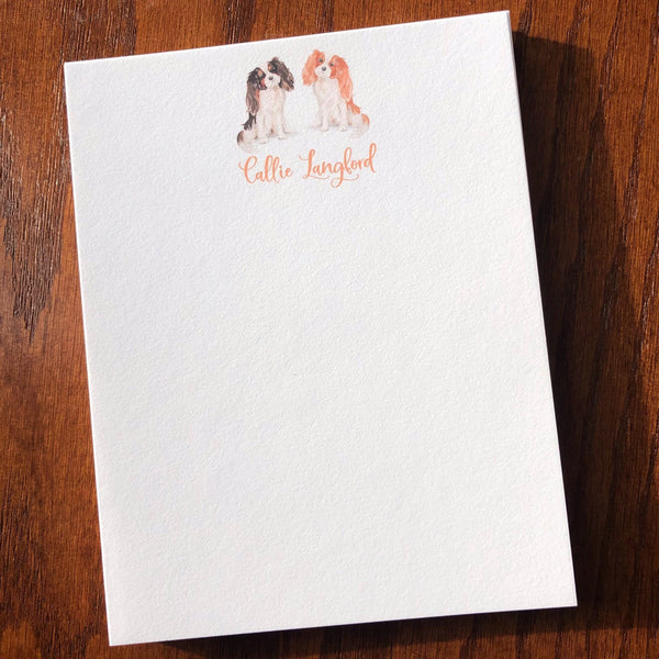 Personalized Cavalier King Charles Spaniel Note Cards