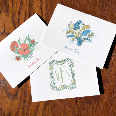 Floral Stationery for Women, William Morris Inspired