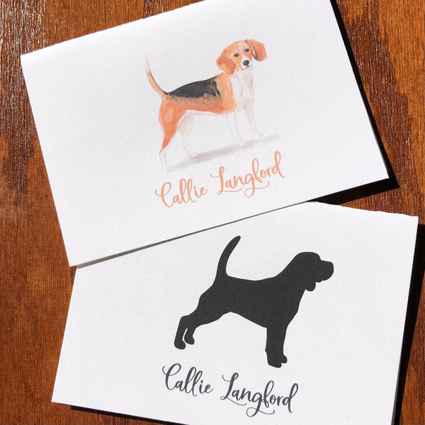 Personalized Beagle Cards