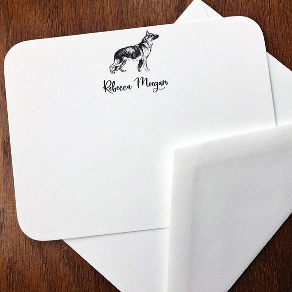 Personalized German Shepherd Dog Note Cards
