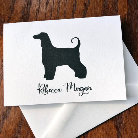Personalized Afghan Hound Note Cards or Note Pad