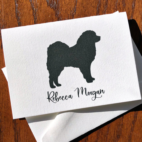 Personalized Tibetan Mastiff Dog Breed Note Cards or Note Pads