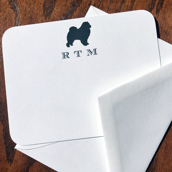 Personalized Chow Chow Note Cards