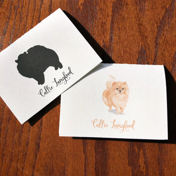 Personalized Pomeranian Cards