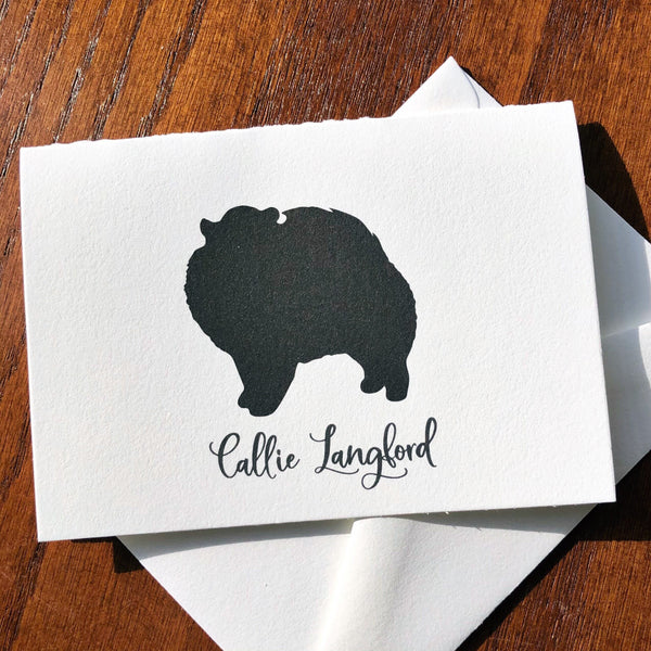 Personalized Pomeranian Cards