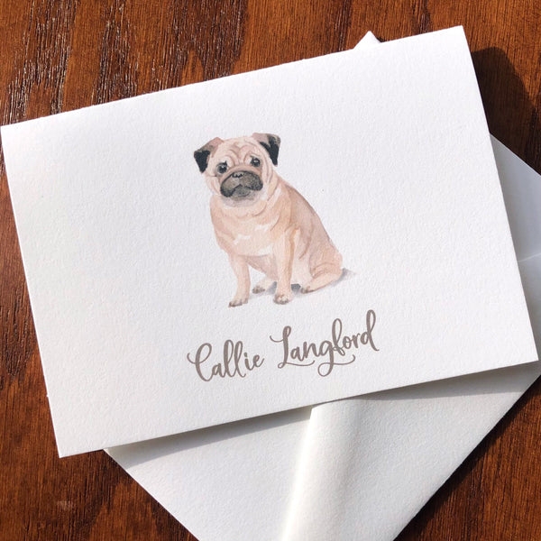 Personalized Pug Cards